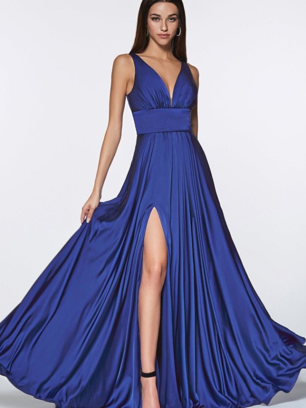 NEW ROYAL Evening Gown Floor Length Formal Elegant Stunning 7469